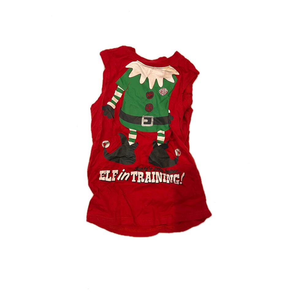 Elf in Training Red T-shirt Top Girls 5